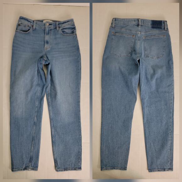 Abercrombie & Fitch Denim - Abercrombie & Fitch Mom Jeans SZ 28 Curve Love High Rise Tapered Stretch 28/6L